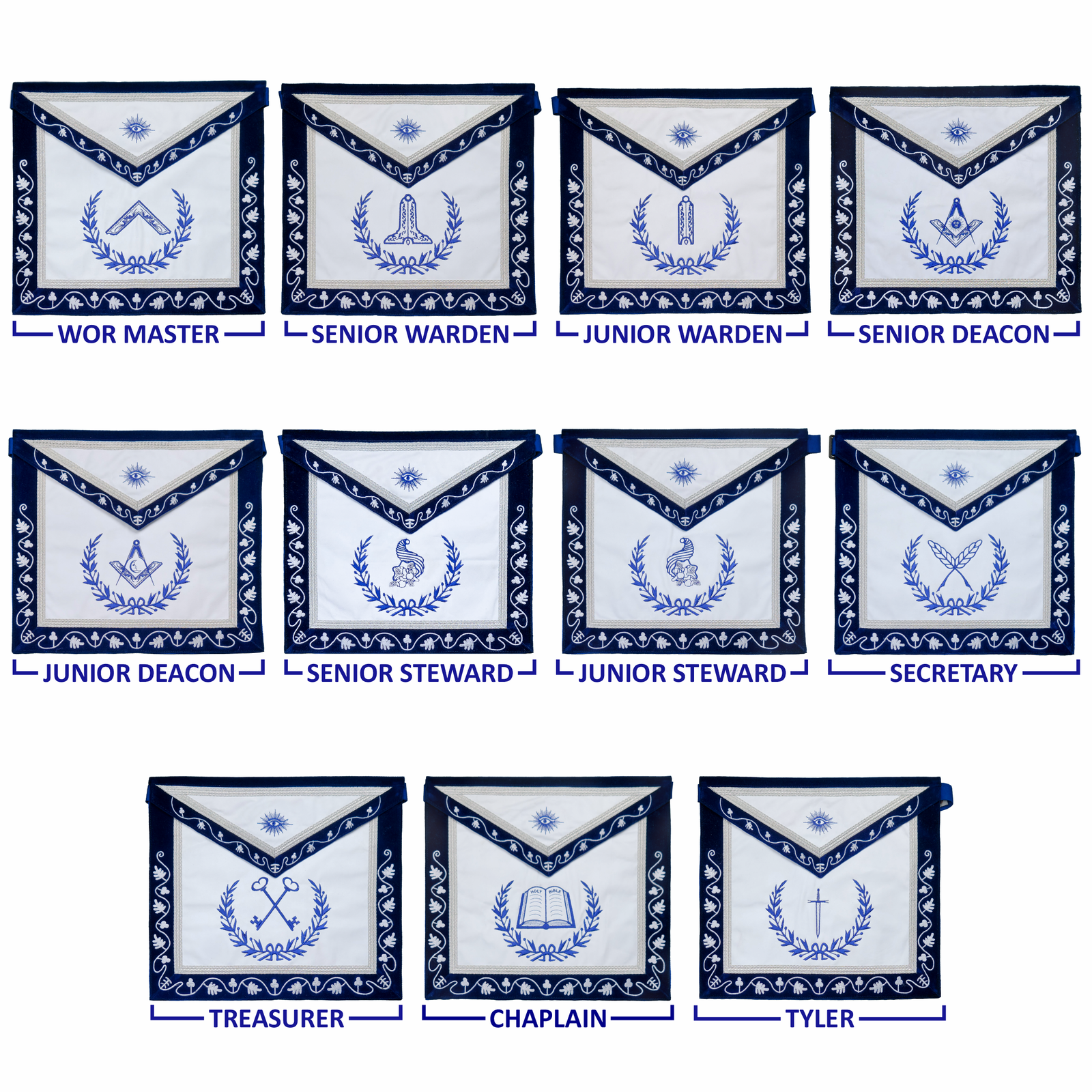 Blue Lodge Apron Set