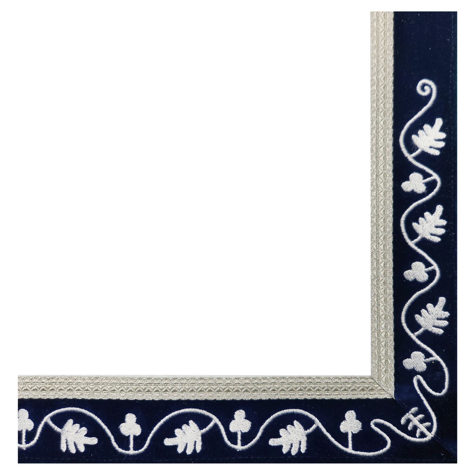 Blue Lodge Masonic Officers Complete Premium Set — Velvet Vine Aprons, Chain Collars & Silver Jewels (Set of 13) - Image 5