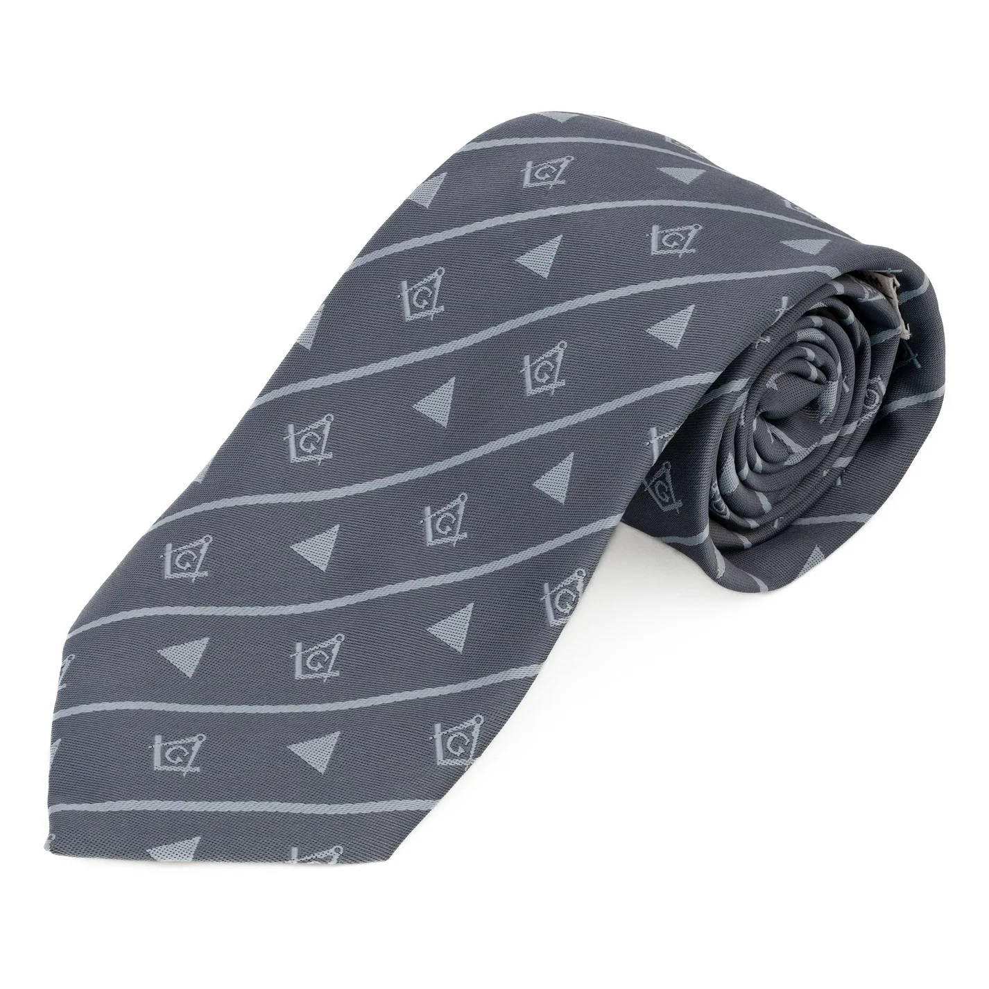 Grey Masonic Tie