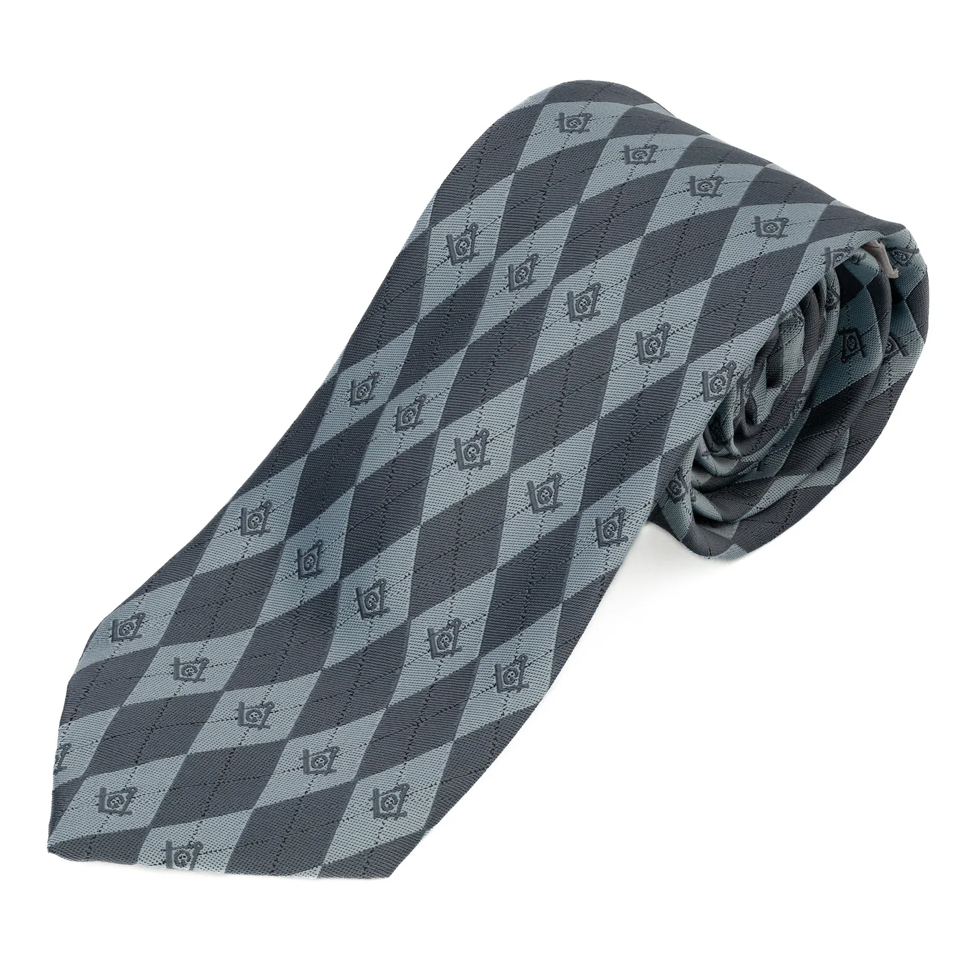 Grey Masonic Tie