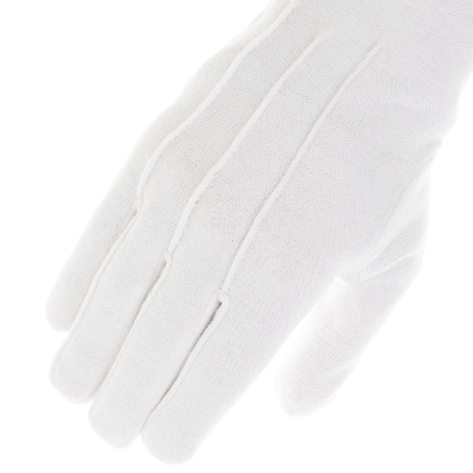 Classic White Cotton Masonic Gloves – Formal Regalia Gloves for Ceremonies, Lodge Meetings & Ritual Use - Image 3