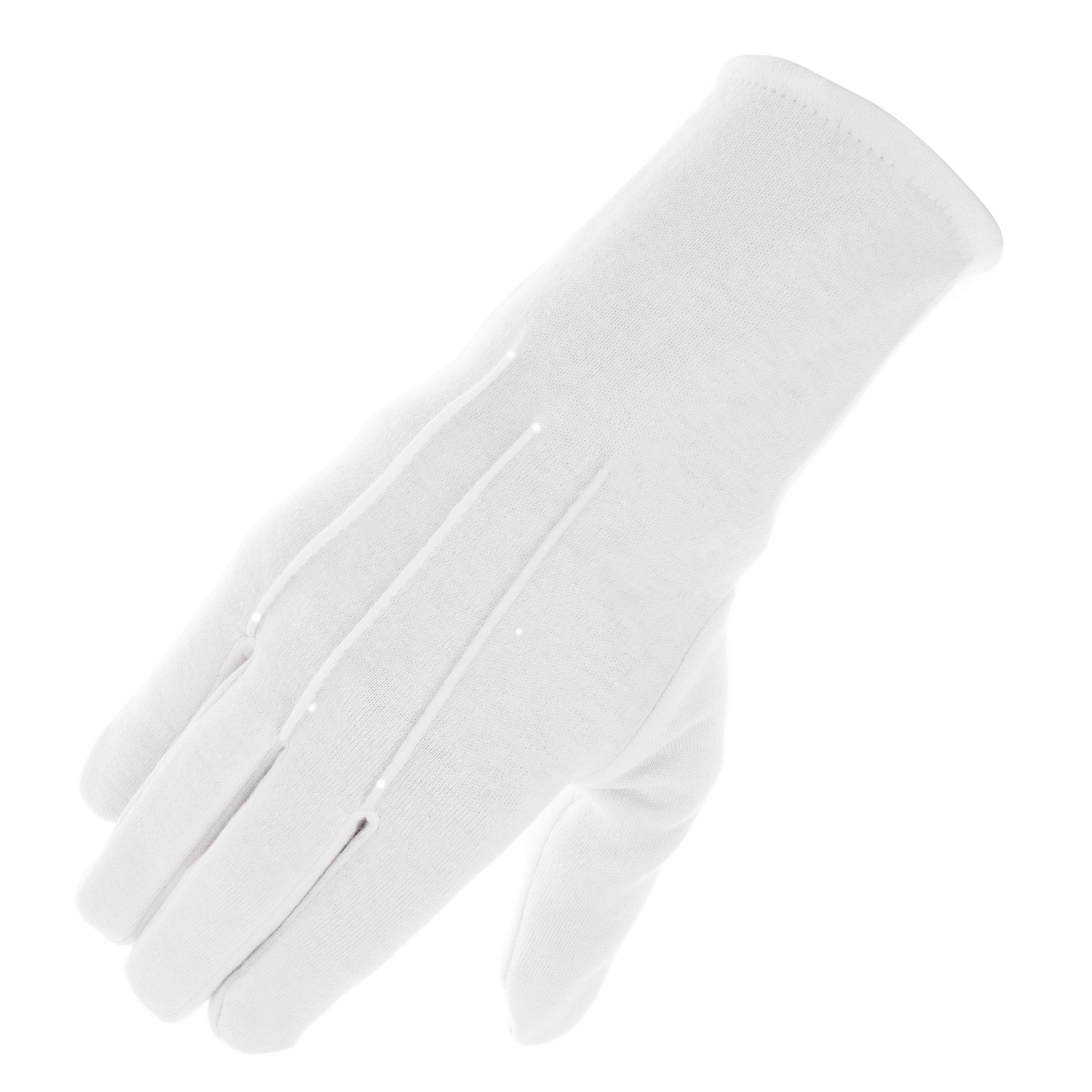 Classic White Cotton Masonic Gloves – Formal Regalia Gloves for Ceremonies, Lodge Meetings & Ritual Use - Image 2