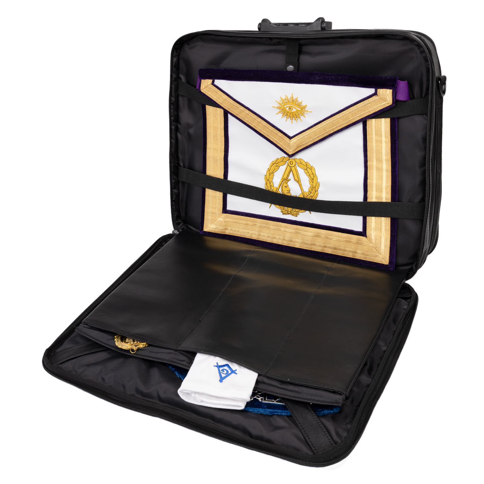 Dual-Purpose Masonic Briefcase & Apron Case | Premium Faux Leather Construction - Image 10