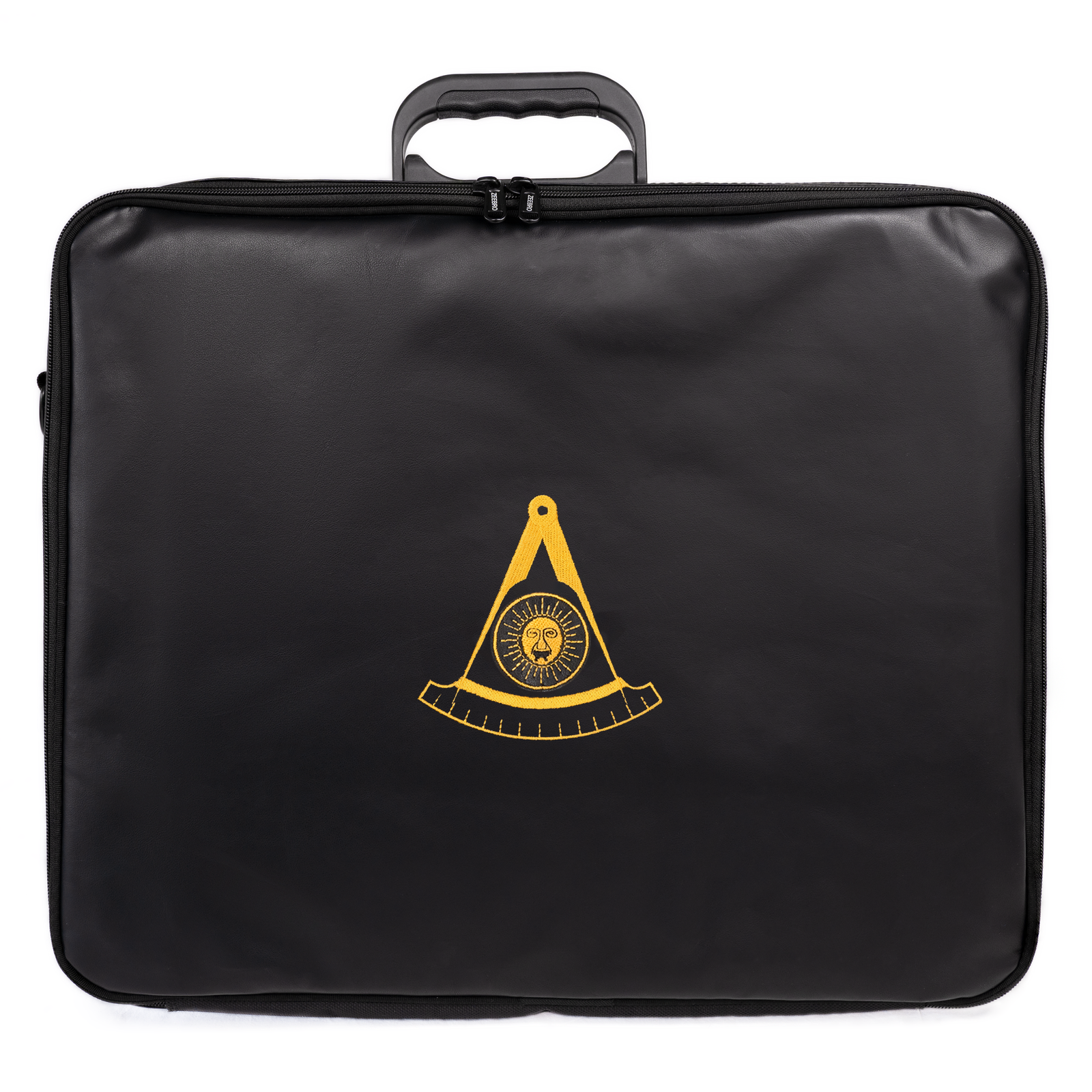 Dual-Purpose Masonic Briefcase & Apron Case | Premium Faux Leather Construction